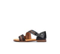 Sandales Plates en Cuir ALGAR pour Femme Colour Black