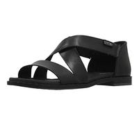 Sandales Plates en Cuir ALGAR pour Femme Colour Black
