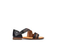 Sandales Plates en Cuir ALGAR pour Femme Colour Black