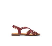 Sandales Plates en Cuir ALGAR pour Femme Colour Rubi