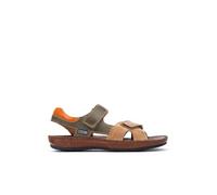 Sandales Plates en Cuir Tarifa pour Homme Color Castor