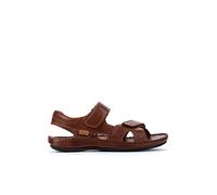 Sandales Plates en Cuir Tarifa pour Homme Color Cuero