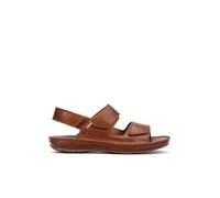 Sandales Plates en Cuir Tarifa pour Homme Color Cuero