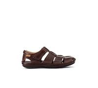 Sandales Plates en Cuir Tarifa pour Homme Color Olmo