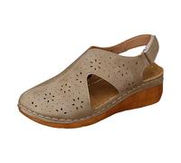 Sandales Plates Femme 2026 Sandales Femmes Été De Marche Confortables Orthopédique Plateforme Chaussures Antidérapantes Sandales De Randonnée Femme Avec Scratch Sport Été Confortable Pour Extérieur