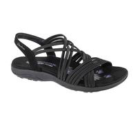 Sandales plates femme Skechers noires - confort estival, talon plat 36