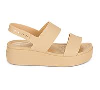 Sandales plates femmes Crocs BROOKLYN LOW WEDGE Beige 38 / 39