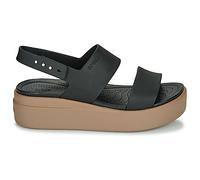 Crocs Sandales Brooklyn Low Wedge Femme Noir/Marron 42/43 EU