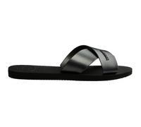 Sandales plates femmes Havaianas AQUA METALLIC Noir 41 / 42
