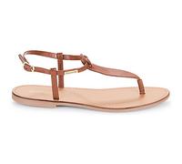 Les Tropéziennes – Sandales HARVIL Femme – Entre-doigts cuir – Tan – 38