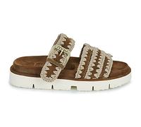 Sandales plates femmes Mou BIO TWO BUCKLES MULTI STITCH Marron 38