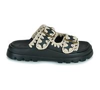 Sandales plates femmes Mou EVA ONE-PIECE SLIDE TWO-BUCKLE Noir 36