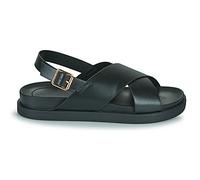 ONLY Sandales plates Onlminnie-2 en polyuréthane pour femme, Noir, 37 EU