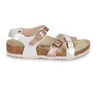 Sandales plates filles BIRKENSTOCK Kumba Kids BF Elec. Met. Pearl/Copper Blanc 24
