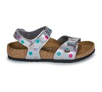 Sandales plates filles BIRKENSTOCK Rio AS Kids BF Elec. Metallic SilverDots Argenté 27