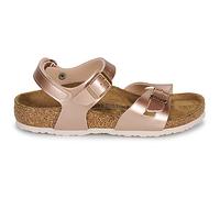 Sandales plates filles BIRKENSTOCK Rio AS Kids BF Electric Metallic Copper Doré 33