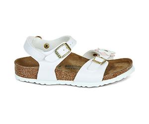 Sandales plates filles BIRKENSTOCK Rio AS Kids Blanc 28