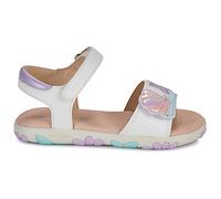Geox J Sandal Haiti Girl, White Lt Pink, 30 EU