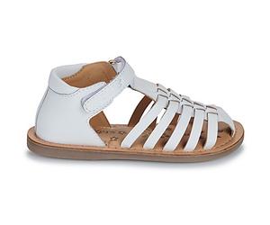 Sandales plates filles Kickers KICK DILOLA Blanc 24