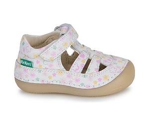 Sandales plates filles Kickers KICK SUSHYK LT Blanc 22