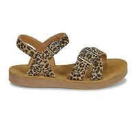 Sandales plates filles Pom d'Api PLAGE-AIR CROSSY Marron 24