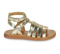 Sandales plates filles Pom d'Api PLAGETTE GLADIATOR Doré 25