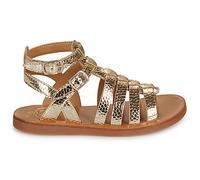 Sandales plates filles Pom d'Api PLAGETTE GLADIATOR Doré 32