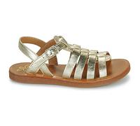 Sandales plates filles Pom d'Api PLAGETTE STRAP Doré 24