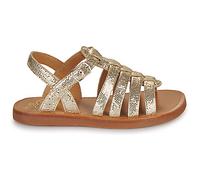 Sandales plates filles Pom d'Api PLAGETTE STRAP Doré 32