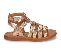 Sandales plates filles Pom d'Api PLAGETTE STUD Doré 29