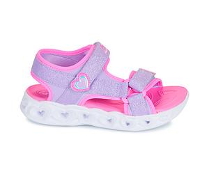 Sandales plates filles Skechers HEART LIGHTS SANDALS Violet 33
