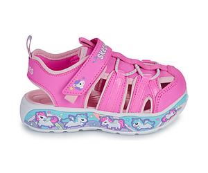 Sandales plates filles Skechers PLAY SCENE SPLASH Rose 25