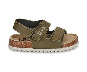 Sandales plates garcons Bonton MEMO FAST Kaki 24
