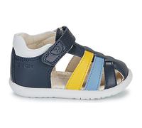 Geox Sandales pour bébé garçon B Macchia Boy, bleu marine/jaune DK, 19 EU