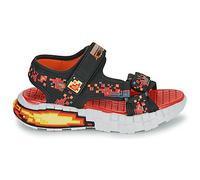 Skechers Sandales Mega Craft – Chaussures unisexes enfant, Noir/rouge, 32 EU