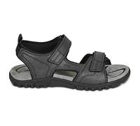 Sandales plates hommes Geox UOMO SANDAL STRADA Noir 42
