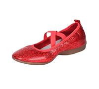Sandales Plates Latine Femme Couleur Dorées Professionnelles Chaussures Danse Satin Souple pour achata Tango Semelle Léger Respirante Élégant intage Soirée Chaussure Heels Dance (Red, 38)