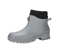 Sandales Plates pour avec Soutien De Voûte Plantaire Short Rain Boots for Womens Ankle Rainboot Garden Boot Ladies Rubber Outside Work with Comfort Et Sabots Souple Cuir (Grey, 36)