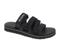 Sandales plates pour femme COLUMBIA W Alava Slide Sandal Noir en toile avec fermeture scratch 40