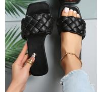 Sandales plates pour femmes, nouvelles sandales de plage d'été avec un design à la mode, essentiel pour les vacances CN35,CN36,CN37,CN38,CN39,CN40,CN41,CN42,CN43Unicolore
