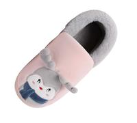 Sandales Plates pour Habillées Argent Chaussons en Polaire Confortables pour Femmes avec Jolie Broderie pour Un Confort intérieur et Une Chaleur optimale en Automne et en Hiver Bottes Cheville (41)