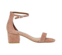Sandales plates STEVE MADDEN IRENEE B en chamois beige - Femme - Cuir - Talon 5 cm 34 1/2