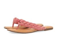 Sandales Plates tressées de Couleur Noire pour Femme bicas