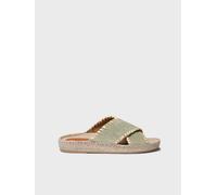 Sandales plates type BIO pour femme en croûte de cuir | BALI-SD 36