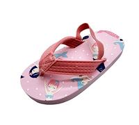 Sandales pour enfants et filles - Confortables - Décontractées - Modernes - En EVA - Avec tongs réglables - Sangle de plage - Sandales élastiques pour enfants - Pour le sport en plein air, Rose, 25 EU