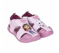 Sandales pour enfants Gabby's Dollhouse - Taille 29 - Fabriquées en polyester - Semelle en caoutchouc EVA - Imprimé culotte Gabby et Paws - Produit Original Fabriqué en Espagne