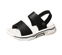 Sandales pour enfants - Sandales d'extérieur rétro - Chaussures pour garçons et filles - Sandales Big Boy - Chaussons de Noël, Noir , 12 UK Child 3X-Narrow