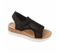 Sandales pour femme avec talon compensé confortable - Aspect sans orteils - Chaussures d'été légères - Chaussures de plage - Sandales de sport pour filles - Pour l'extérieur, les loisirs et la plage