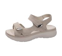 Sandales pour femme, bout rond, semelle compensée, construction respirante, chaussures à bout ouvert pour les tenues par temps chaud et la marche, sport, plage, description, sexe, tige