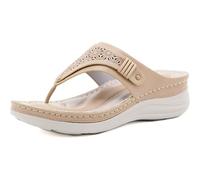 Sandales pour femmes arc orthique, tongs de soutien aux tongs pour la fasciite plantaire, les pieds plats et les éperons du talon, les orteils de confort post-sandales intérieures extérieures